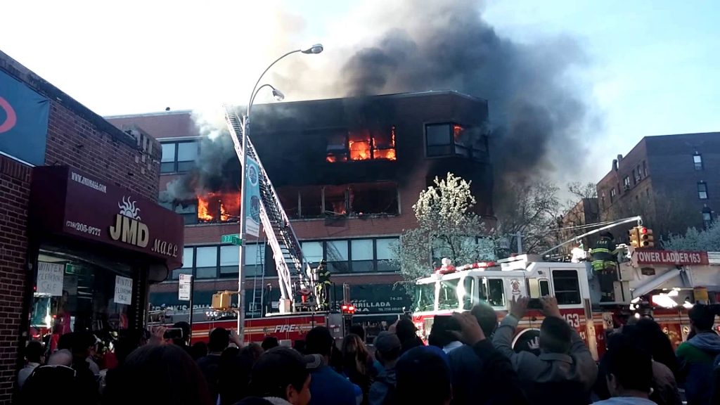 Fire in Jackson Heights