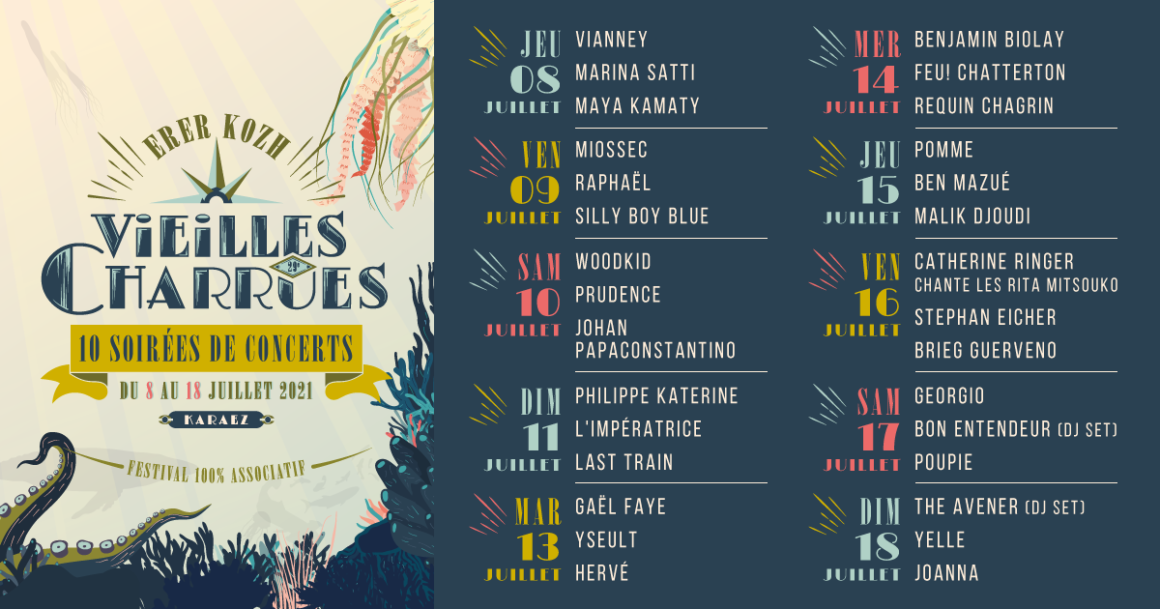 Festival Des Vieilles Charrues: La Programmation 2021 - Edition Loisirs